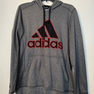 Adidas Men's Grey Hoodie